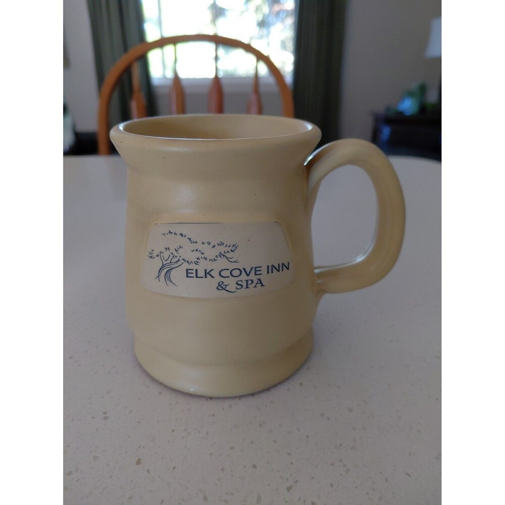 Deneen Pottery Mug Elk Cove Inn & Spa Mendocino California Ivory
